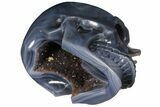 Hollow Carved Agate Geode Skull - Incredible! (Sale Price) #127600-4